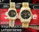 Perfect Replica Rolex Day Date Black Dial All Gold Diamond Case Jubilee Couple Watch (2)_th.jpg